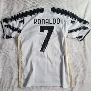Adidas Cristiano Ronaldo #7 soccer jersey black & white Serie A sz XL